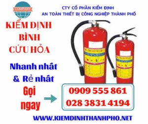 Hình ảnh kiểm định bình cứu hỏa