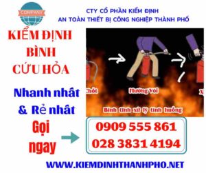 Hình ảnh kiểm định bình cứu hỏa