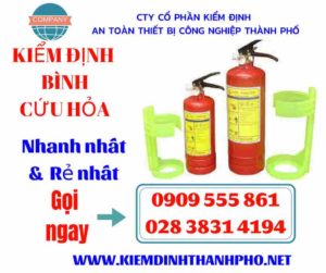 Hình ảnh kiểm định bình cứu hỏa