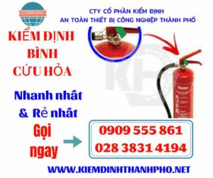 Hình ảnh kiểm định bình cứu hỏa