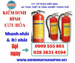 Hình ảnh kiểm định bình cứu hỏa