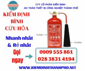 Hình ảnh kiểm định bình cứu hỏa