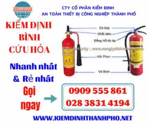 Hình ảnh kiểm định bình cứu hỏa