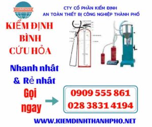 Hình ảnh kiểm định bình cứu hỏa