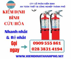 Hình ảnh kiểm định bình cứu hỏa