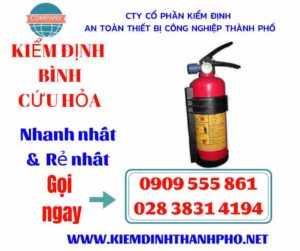 Hình ảnh kiểm định bình cứu hỏa