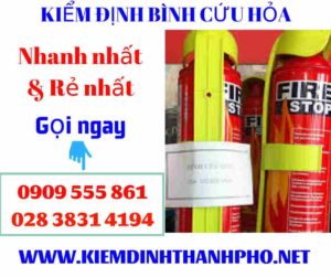 Hình ảnh kiểm định bình cứu hỏa