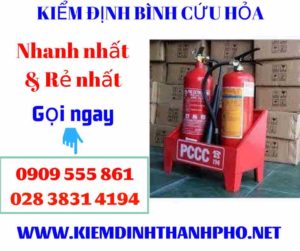 Hình ảnh kiểm định bình cứu hỏa