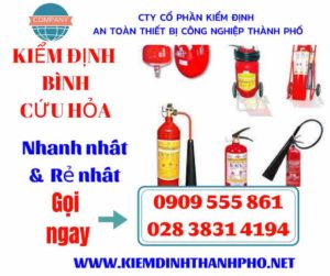 Hình ảnh kiểm định bình cứu hỏa