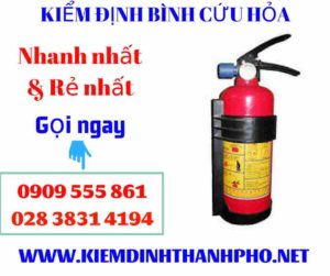 Hình ảnh kiểm định bình cứu hỏa