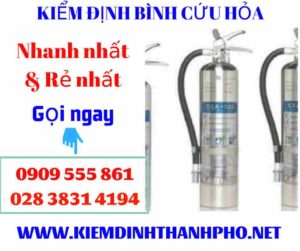 Hình ảnh kiểm định bình cứu hỏa