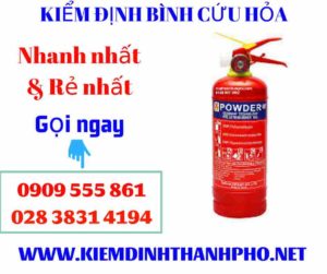 Hình ảnh kiểm định bình cứu hỏa