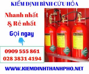 Hình ảnh kiểm định bình cứu hỏa