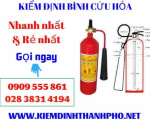 Hình ảnh kiểm định bình cứu hỏa