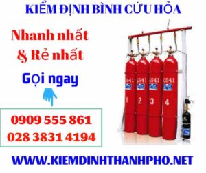 Hình ảnh kiểm định bình cứu hỏa