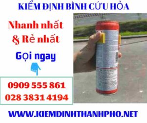 Hình ảnh kiểm định bình cứu hỏa