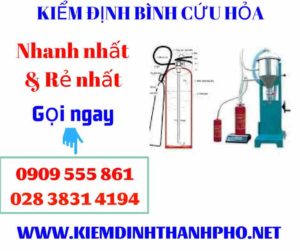 Hình ảnh kiểm định bình cứu hỏa