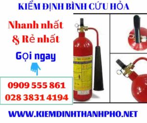 Hình ảnh kiểm định bình cứu hỏa