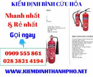 Hình ảnh kiểm định bình cứu hỏa