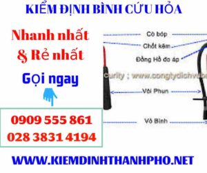 Hình ảnh kiểm định bình cứu hỏa