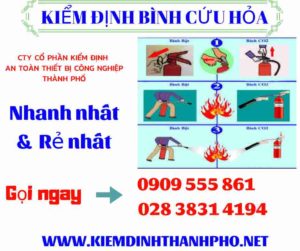 hình ảnh kiểm định bình cứu hỏa