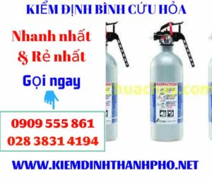 Hình ảnh kiểm định bình cứu hỏa