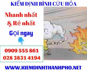 Hình ảnh kiểm định bình cứu hỏa