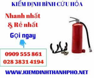 Hình ảnh kiểm định bình cứu hỏa