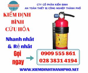 Hình ảnh kiểm định bình cứu hỏa