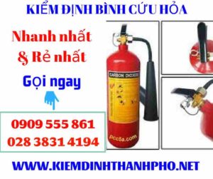 Hình ảnh kiểm định bình cứu hỏa