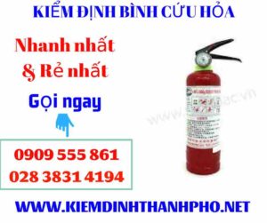 Hình ảnh kiểm định bình cứu hỏa