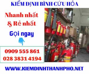 Hình ảnh kiểm định bình cứu hỏa