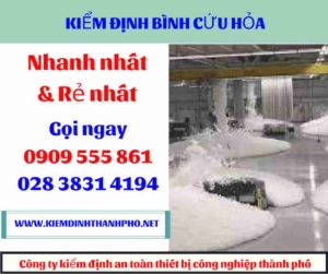 hình ảnh kiểm định bình cứu hỏa