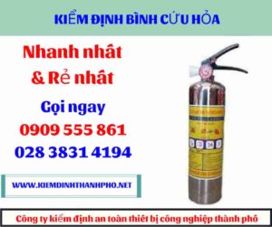 hình ảnh kiểm định bình cứu hỏa