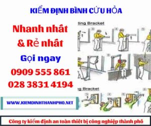 hình ảnh kiểm định bình cứu hỏa