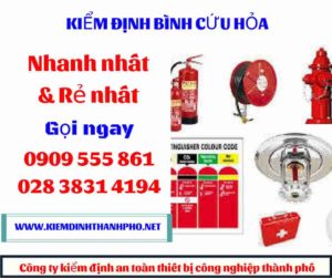 hình ảnh kiểm định bình cứu hỏa