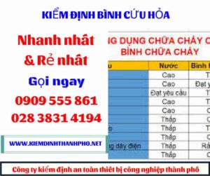 hình ảnh kiểm định bình cứu hỏa