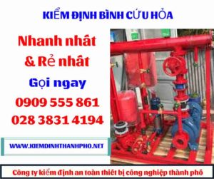 hình ảnh kiểm định bình cứu hỏa