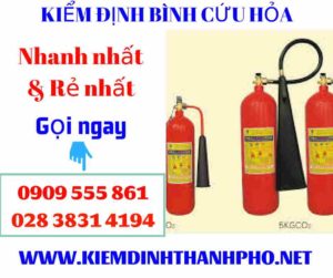 Hình ảnh kiểm định bình cứu hỏa