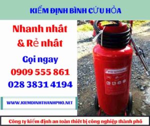 hình ảnh kiểm định bình cứu hỏa