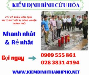 hình ảnh kiểm định bình cứu hỏa