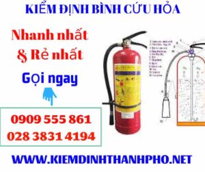 Hình ảnh kiểm định bình cứu hỏa