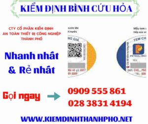 hình ảnh kiểm định bình cứu hỏa