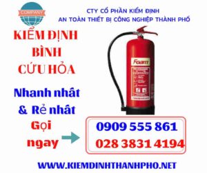 hình ảnh kiểm định bình cứu hỏa