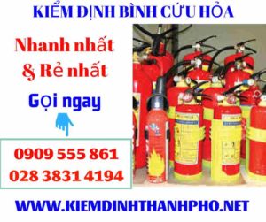 Hình ảnh kiểm định bình cứu hỏa