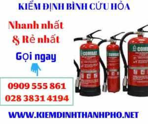 Hình ảnh kiểm định bình cứu hỏa