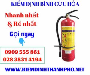 Hình ảnh kiểm định bình cứu hỏa