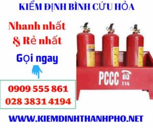 Hình ảnh kiểm định bình cứu hỏa