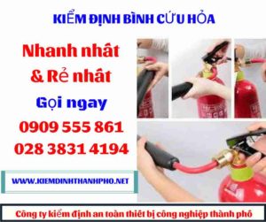 hình ảnh kiểm định bình cứu hỏa