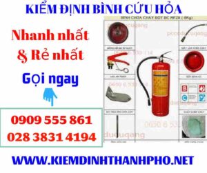 Hình ảnh kiểm định bình cứu hỏa